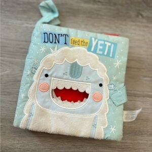 Don’t Feed The Yeti - Baby crinkle book - baby soft book - baby sensory book